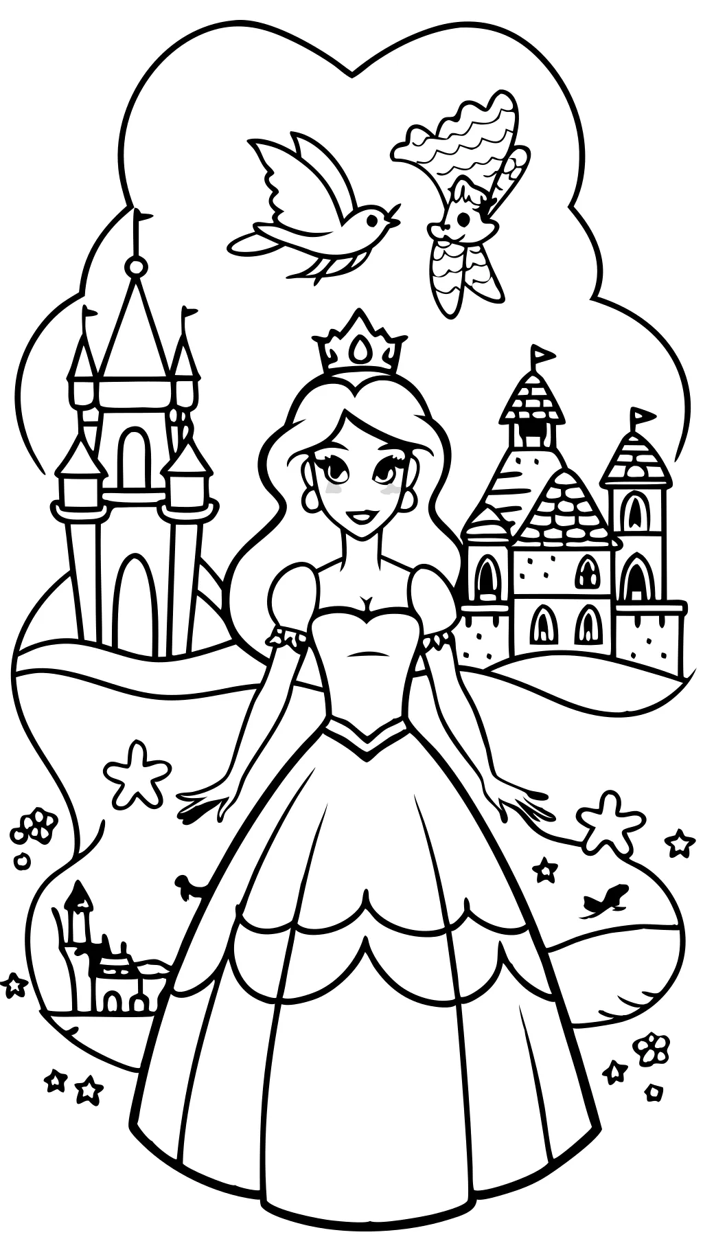 coloring pages disney princesses